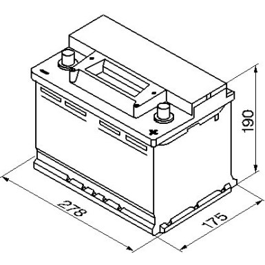 S3 008 BOSCH | PKW-Batterie | 12V 70Ah 640A | 0 092 S30 080