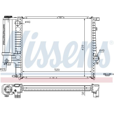 Wasserkühler PKW | BMW 5er (E34) | 60743A