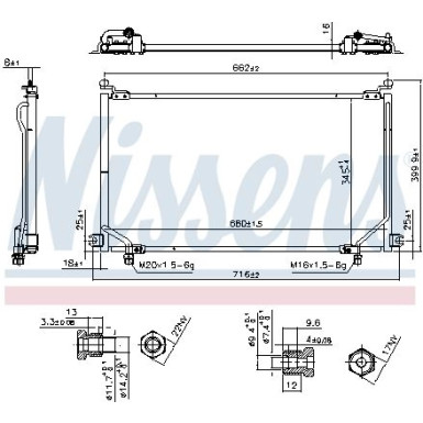 Kondensator PKW | NISSAN Terrano 93-02 | 94863