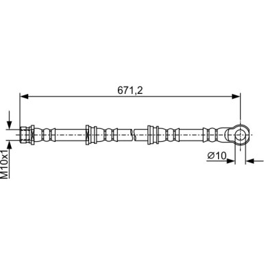 Bremsschlauch | MITSUBISHI | 1987481965