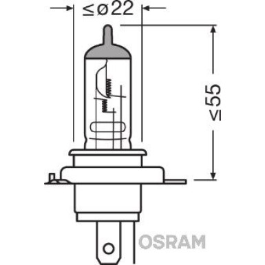 HS1 Osram | 12V 35/35W PX43T | 64185