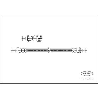 CORTECO Bremsschlauch | 19032954