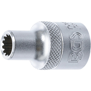 BGS Steckschlüssel-Einsatz Gear Lock | Antrieb Innenvierkant 12,5 mm (1/2"""") | SW 8 mm | 10208