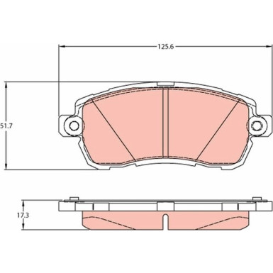 Bremsklötze VA | FORD KA 14 | GDB2176