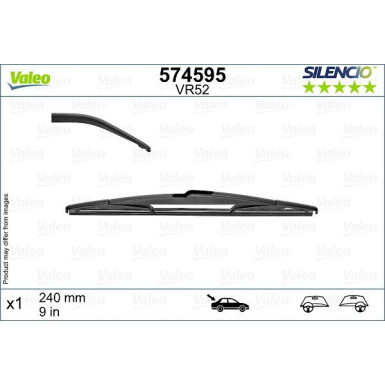 VALEO Silencio Rear (1Stk) | Flachbalkenwischer | 574595