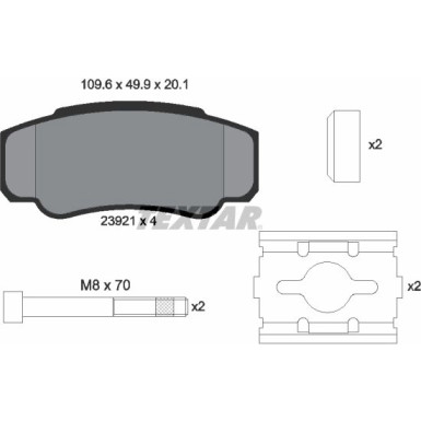 Bremsbelagsatz Fiat T.Ducato 02 | 2392101