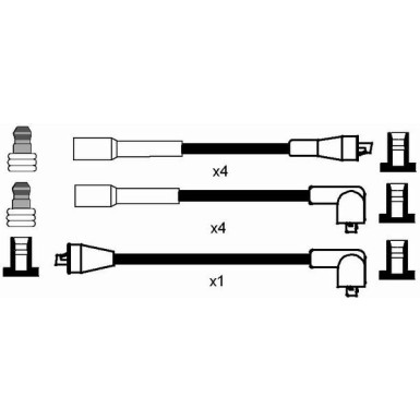 RC-RV309 NGK | Zündkabelsatz | LAND ROVER Discovery 93-98 | 8279