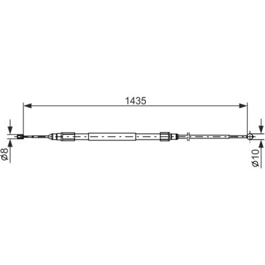 Handbremsseil | BMW E81 04 | 1987477946