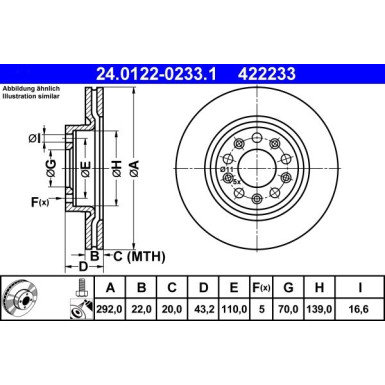 Bremsscheibe | 24.0122-0233.1