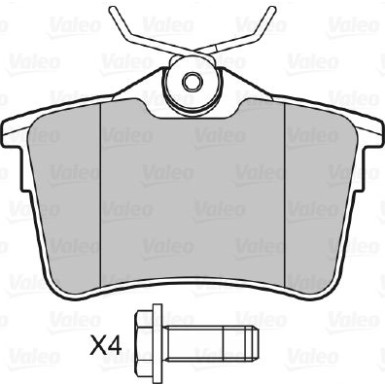 VALEO Bremsbeläge | 601042