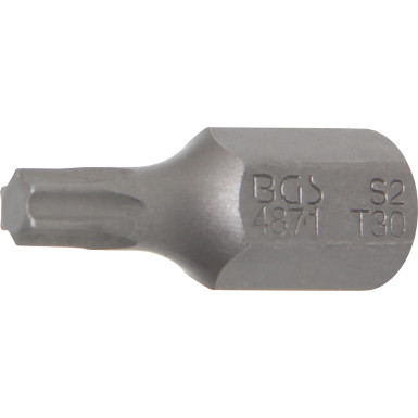 BGS Bit | Antrieb Außensechskant 10 mm (3/8"""") | T-Profil (für Torx) T30 | 4871