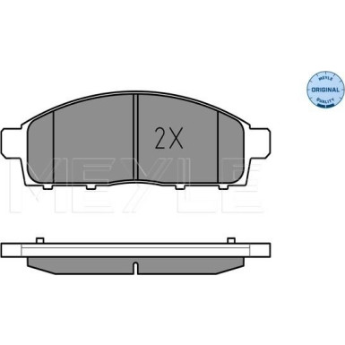 Bremsbelagsatz Mitsubishi P. L200 06- Mit Sensor | 025 245 2916/W