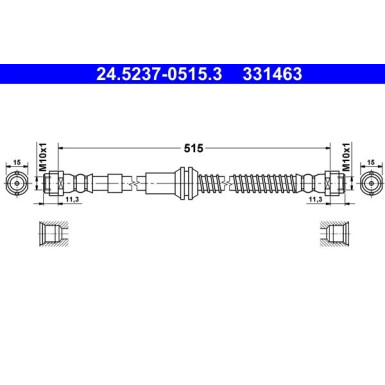 Bremsschlauch | 24.5237-0515.3