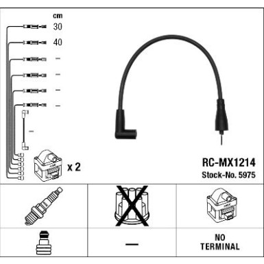 RC-MX1214 NGK | Zündkabelsatz | TRABANT | 5975