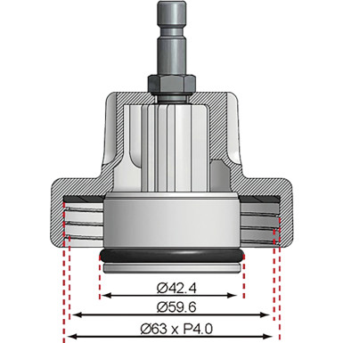 BGS Adapter Nr. 13 für Art. 8027, 8098 | für Chrysler, Mercedes-Benz | 8027-13