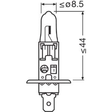 H1 Osram | 24V 70W P14,5S | 64155