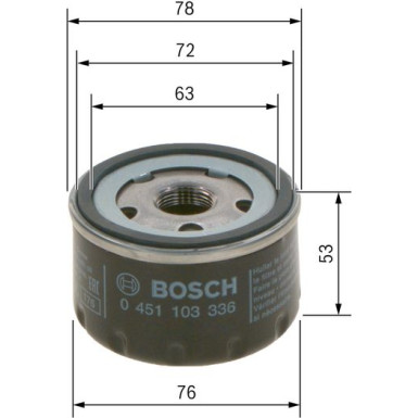 Ölfilter | DACIA,RENAULT,NISSAN,MITSUBISHI | 0 451 103 336