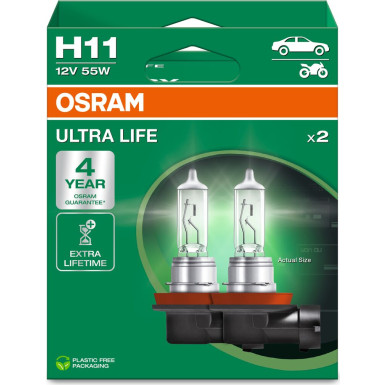 H11 12V 55W PGJ19-2 ULTRA LIFE OSRAM | 4 Jahre Garantie