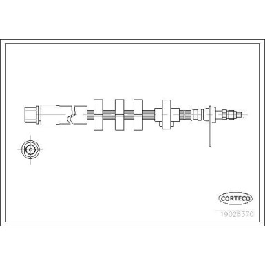 CORTECO Bremsschlauch | 19026370