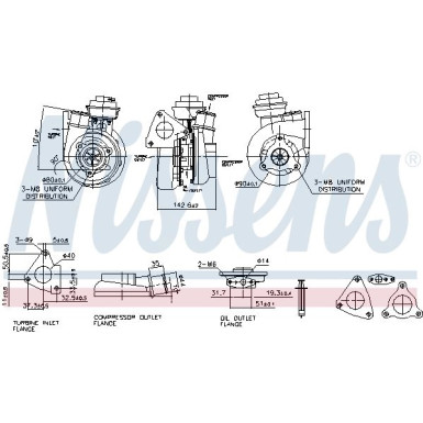 Nissens Turbo | NISSAN Patrol,Terrano 92 | 93229