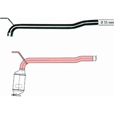 Reparaturrohr f. Katalysator | VW T4 | 91 11 1503