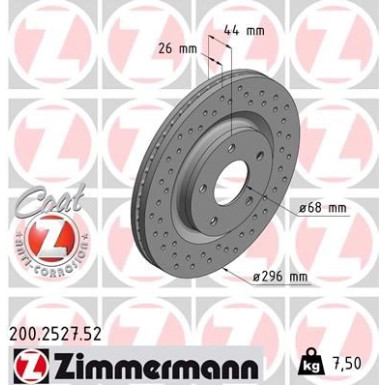 Bremsscheibe VA Sport | NISSAN Juke 10 | 200.2527.52