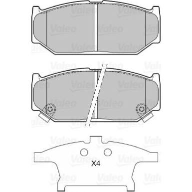 VALEO Bremsbeläge | 601309