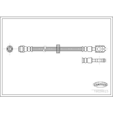 CORTECO Bremsschlauch | 19026623