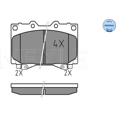 Bremsbelagsatz Toyota P. Landcruiser 4.2Tdi 98- Mit Sensor | 025 235 2415/W