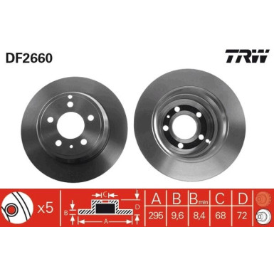 Bremsscheibe Vovlo T. S70/V70 | DF2660