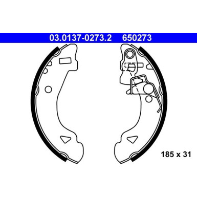 Bremsbackensatz | 03.0137-0273.2