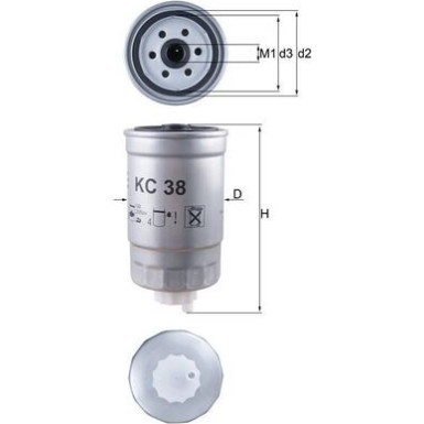 KNECHT Kraftstofffilter | KC 38