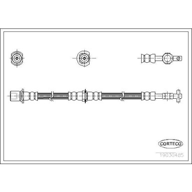 CORTECO Bremsschlauch | 19030485