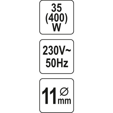 Heissklebepistole 11Mm 35(400)W | YT-82401