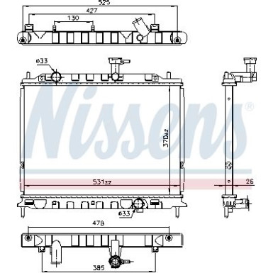 Wasserkühler PKW | KIA RIO D 05 | 66666