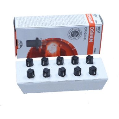 BAX 8,5d/2 Osram | 12V 1,2W Black | PLASTIKSOCKEL | 2721MF