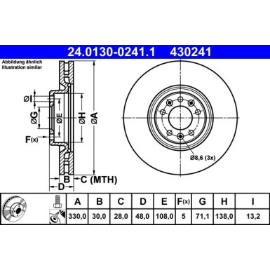 Bremsscheibe | 24.0130-0241.1