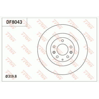 Bremsscheibe Mazda P. Cx-7/Cx-9 07 | DF8043