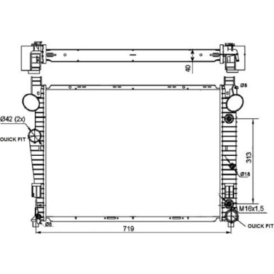 Kühler, Motorkühlung | NRF53103