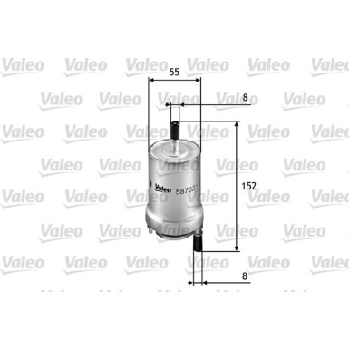 VALEO Kraftstofffilter | 587021