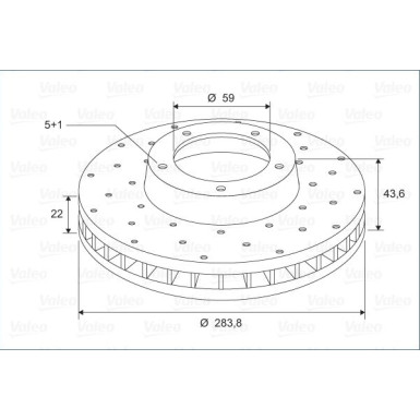 VALEO Bremsscheibe | 886265