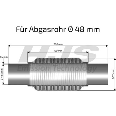 Flexrohr, Abgasanlage | Flexrohrverbinder | 83 00 8538