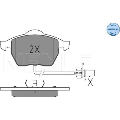 Bremsbelagsatz Vw P. Sharan 95-10 Mit Sensor | 025 218 4919/W