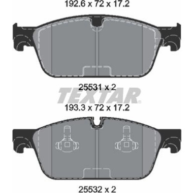 Bremsbelagsatz Db P. X166 Amg | 2553103