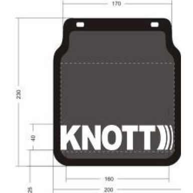 Schmutzfänger KNOTT | TRAILERTECHNIK | 400086.254