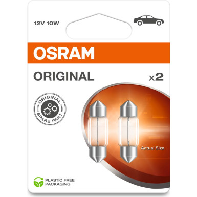 10W 31mm Soffitte Doppelblister 12V Original OSRAM