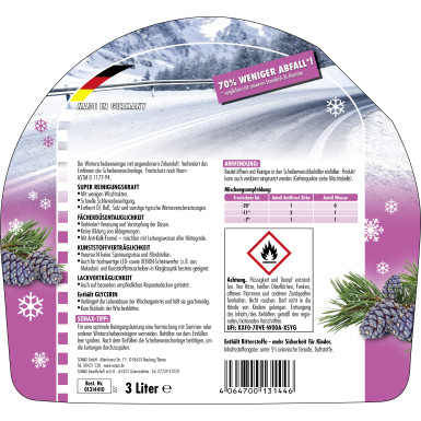 SONAX | AntiFrost & KlarSicht Zirbe bis -20°C 3L | 01314410