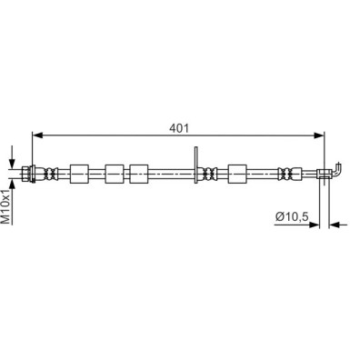 Bremsschlauch | FORD Fiesta | 1987481700