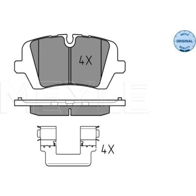 Bremsbelagsatz Landrover T. Range Rover 11 | 252572016