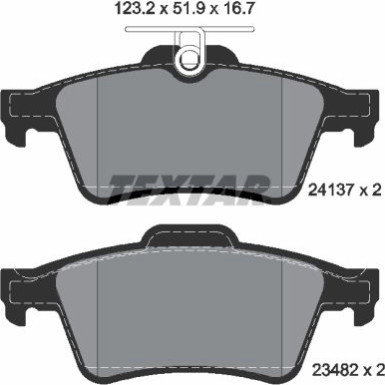 Bremsbelagsatz Opel T. Vectra C/Focus/Mazda/Volvo/Renault | 2413701